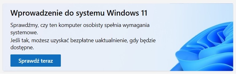 Interfejs programu PC Health Check