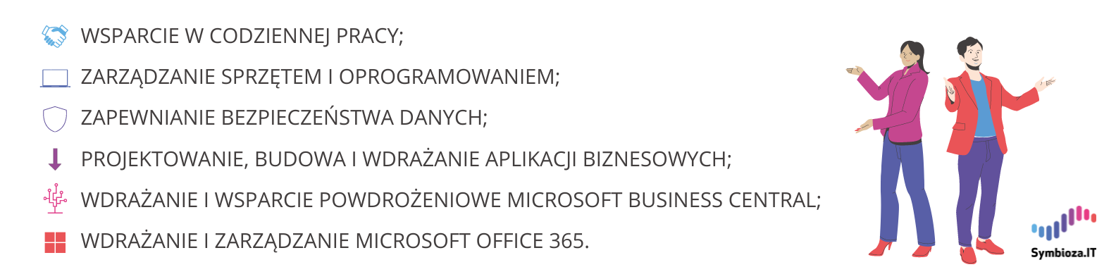 Opis usług wchodzących w skład outsourcingu IT