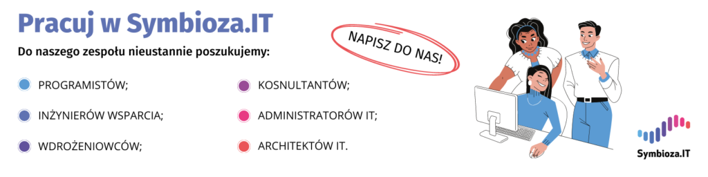 Baner zachęcający do pracy w Symbioza.IT