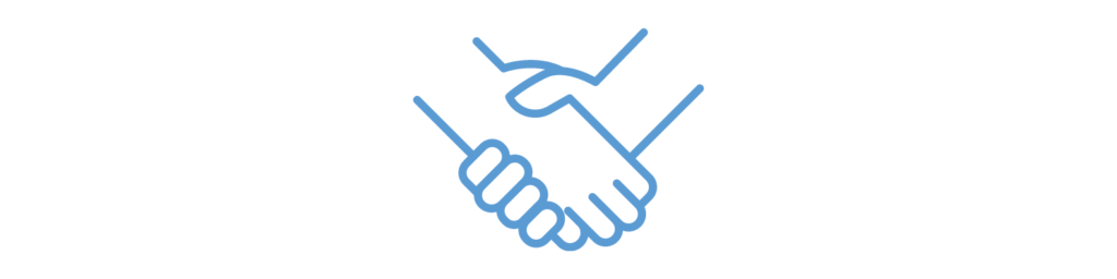 Ikona onboarding – uścisk dłoni